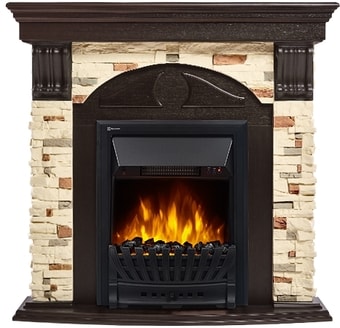 Портал Firelight Torre Classic (камень сланец натуральный/шпон венге) Портал Firelight Torre Classic (камень сланец натуральный/шпон венге)