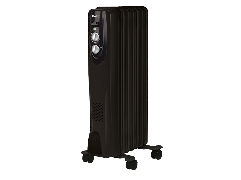 Масляный радиатор Ballu Classic black BOH/CL-07BRN 1500 (7 секций)
