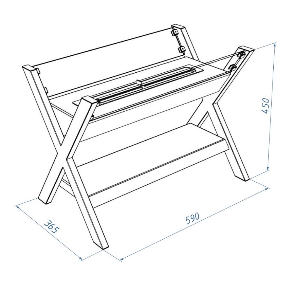 Биокамин Royal Thermo RTBFP-F590AL Altai Биокамин Royal Thermo RTBFP-F590AL Altai