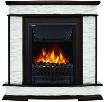 Портал Firelight Scala Classic (камень сланец скалистый белый/шпон темный дуб)